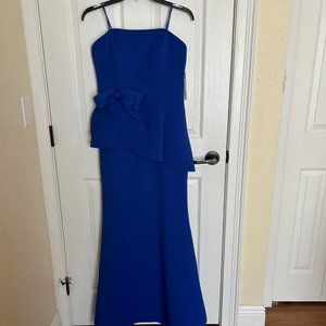 Eliza J Royal Blue Strapless Gown, Macy's Size 8